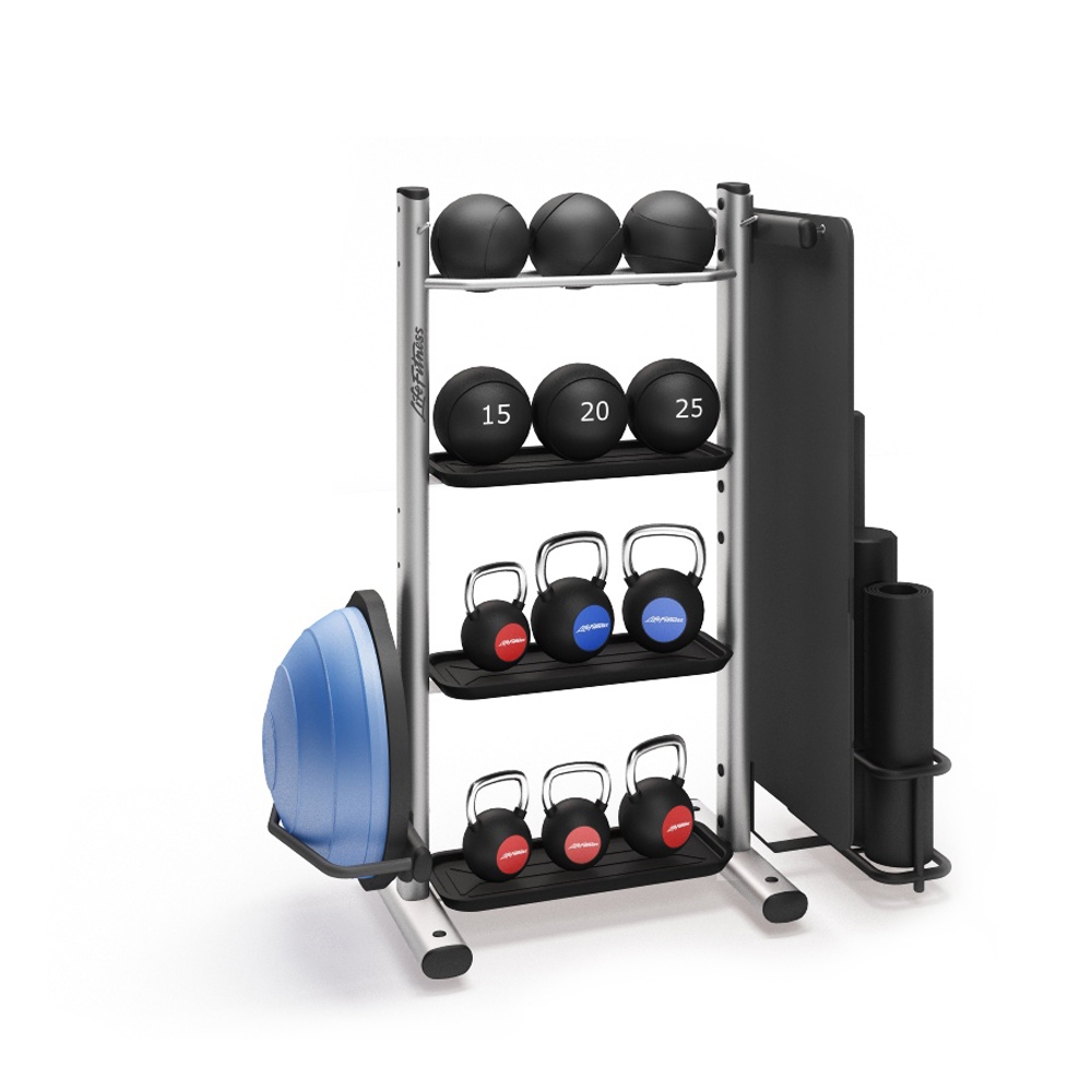 Базова стійка Life Fitness з опціями, тримач для килимків (матів) / ролів і BOSU