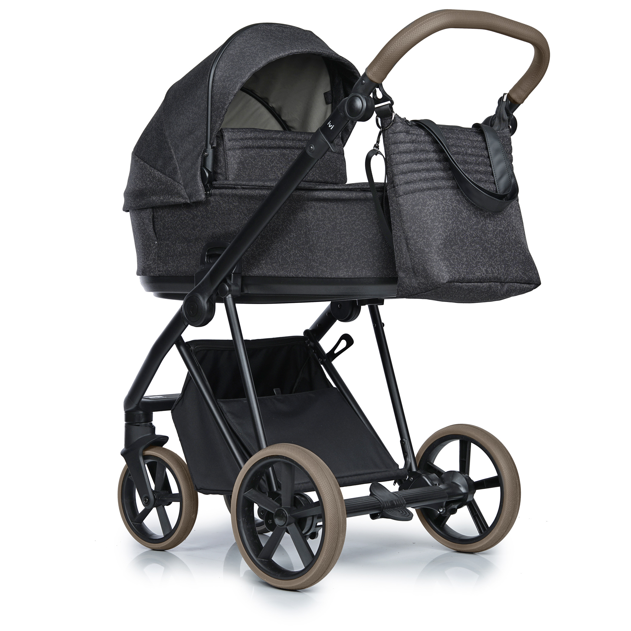 Коляска 2 в 1 Roan Ivi collection Vintage Pixel Dark