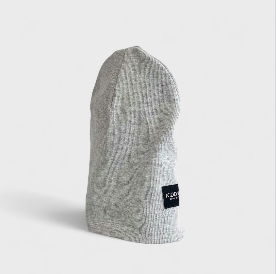 Одношарова шапка сірий меланж