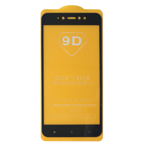 Захисне скло 9D for Xiaomi Redmi Note 5A чорне тех пак