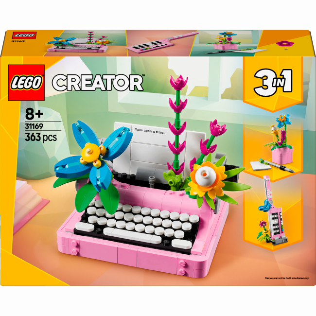 Конструктор LEGO Creator Друкарська машинка з квітами (31169)