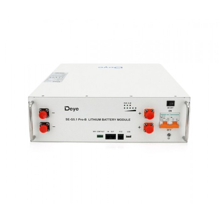 Акумуляторна батарея Deye SE-G5.1Pro-B (LiFePO4 51,2V 100Ah)