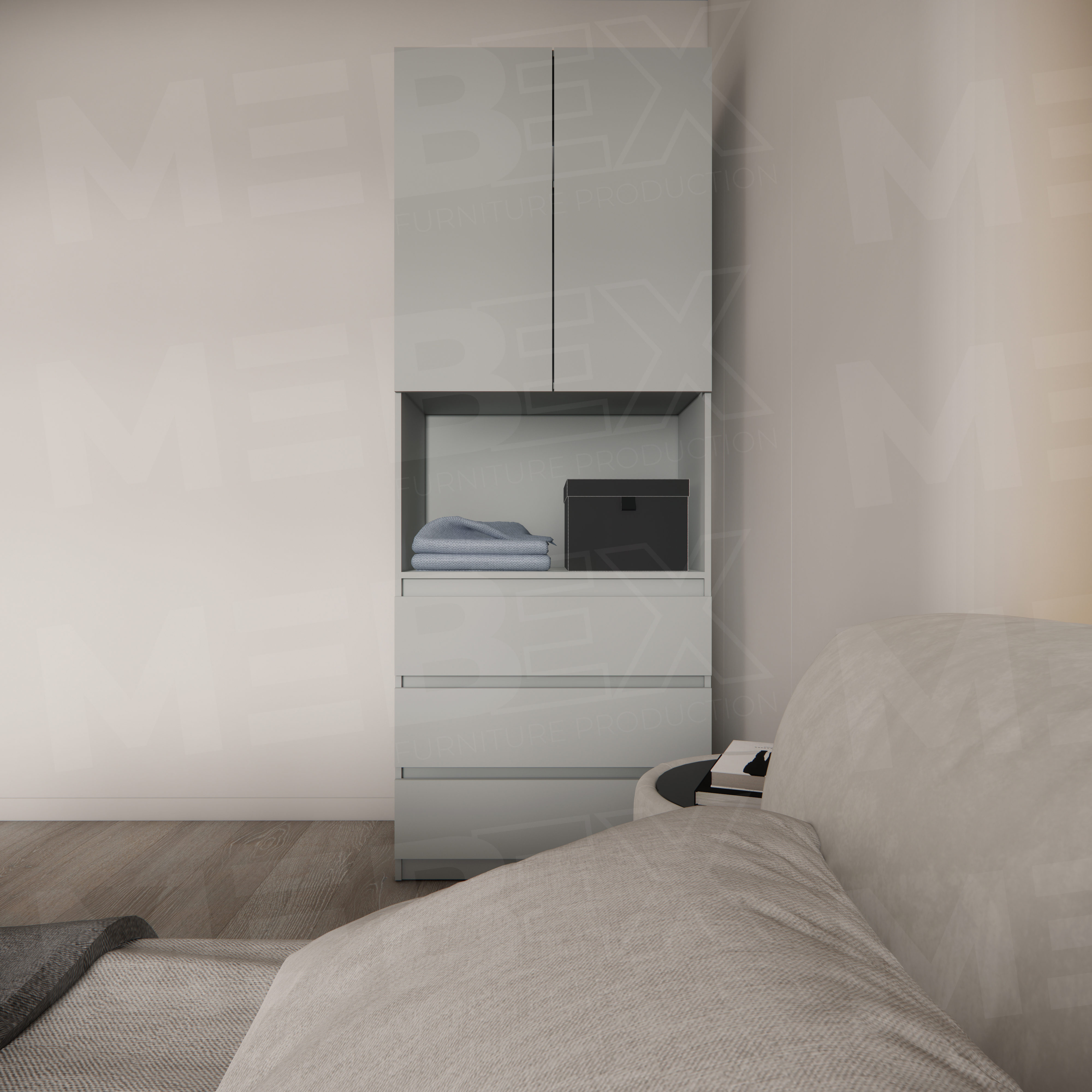 Шафа з нішею, полицею та шухлядами