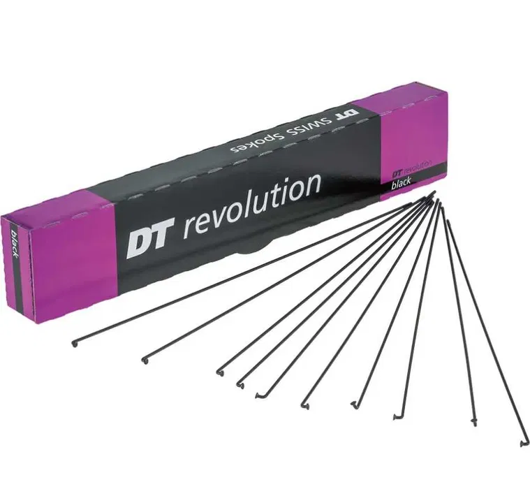 Спиці DT Revolution Black / чорні 262 мм