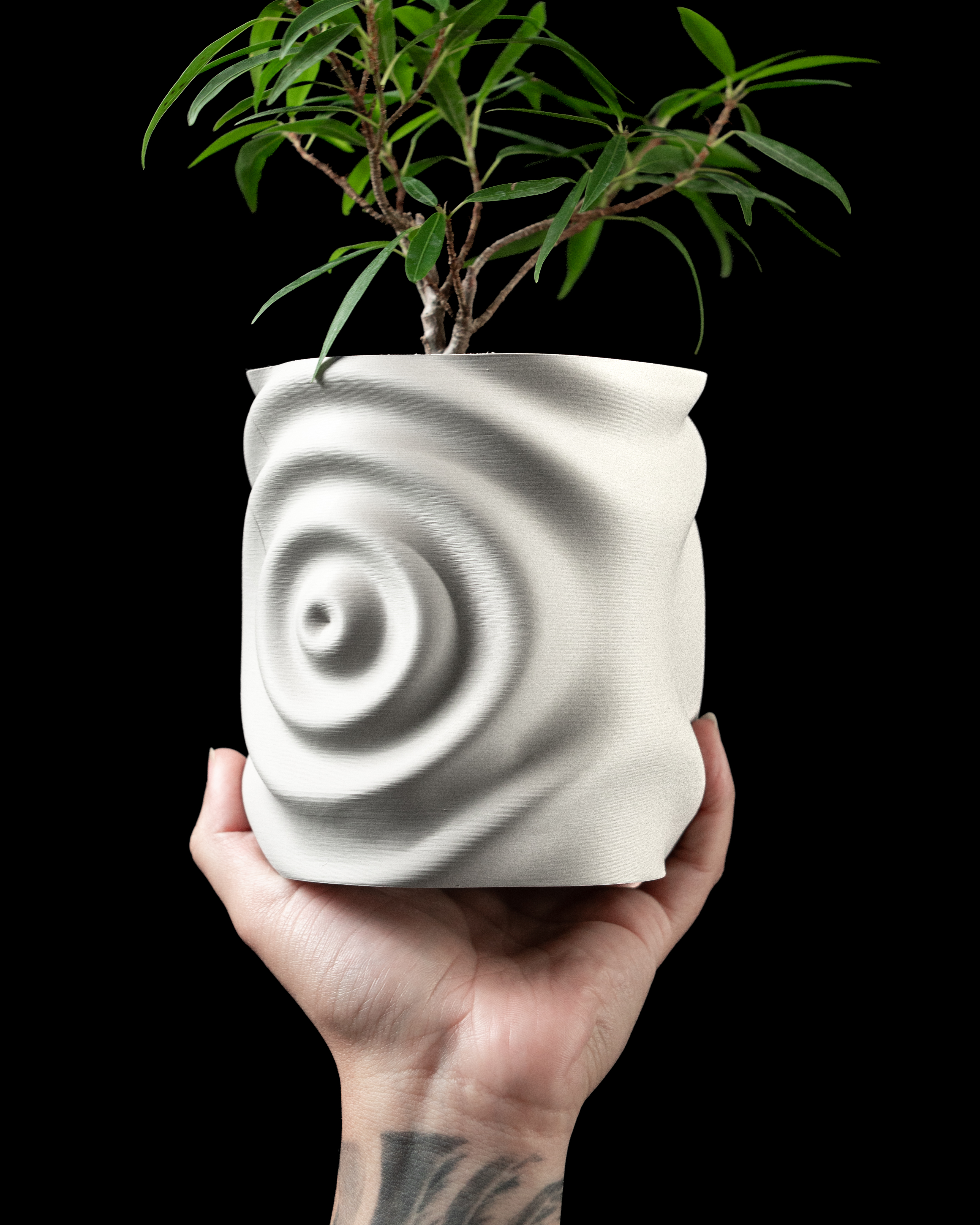Waterdrop Planter Pot – Smooth 3D Printed Planter