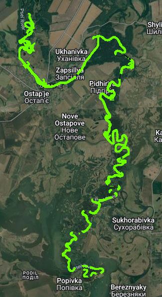 Річка Псел (Остап'є - Попівка) 