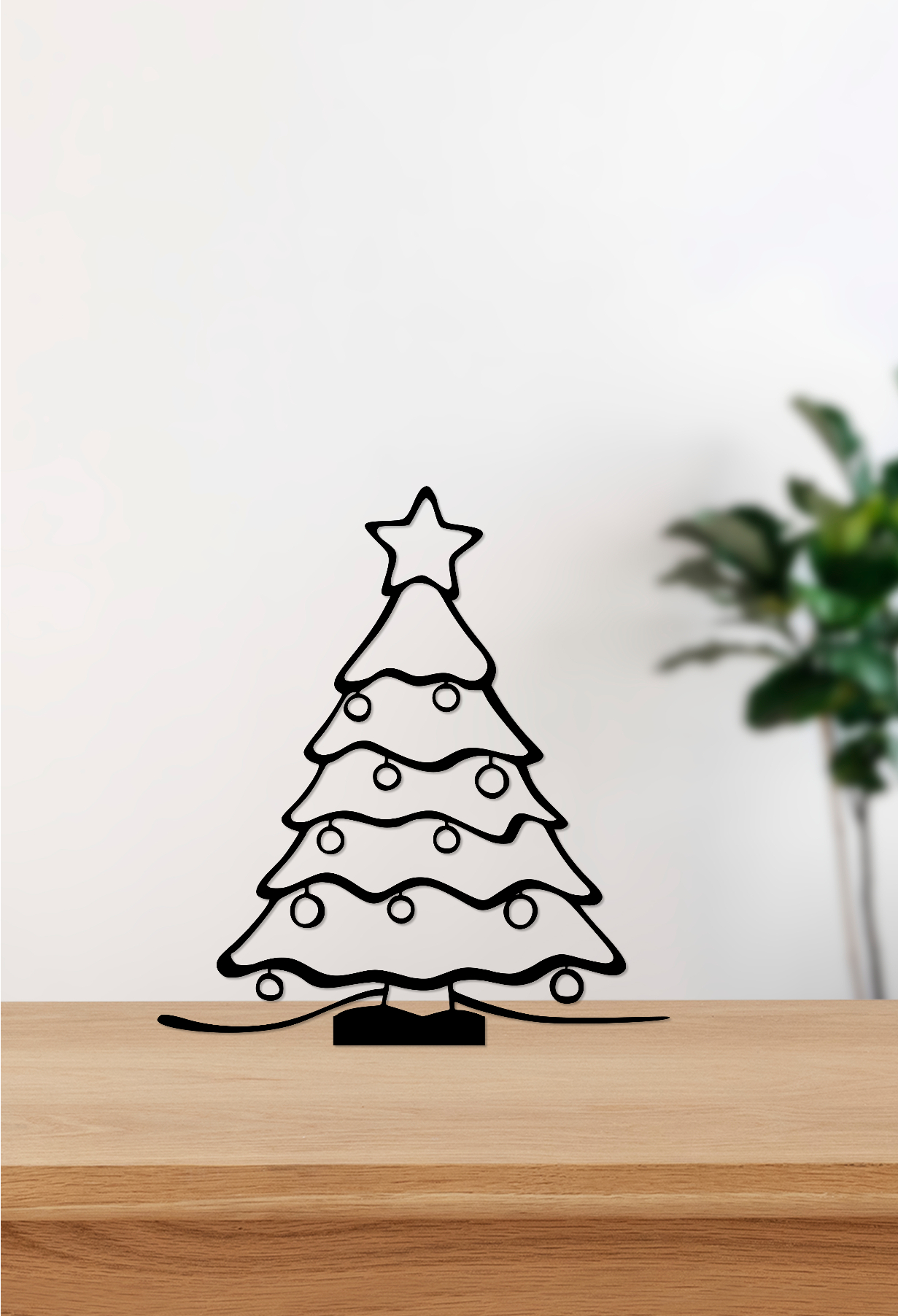 Металева мінімалістична ялинка “Nordic Lights”