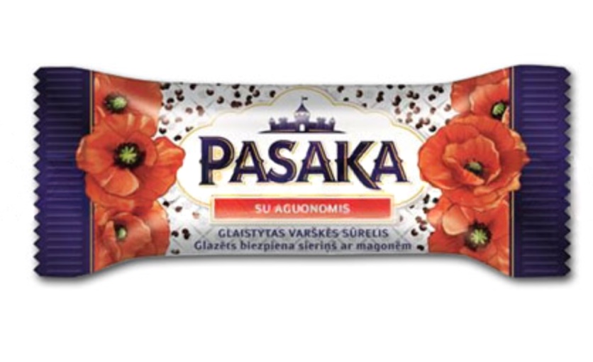 🇱🇹 "PASAKA" Творожный сырок с маковой глазурью, 40 гр.