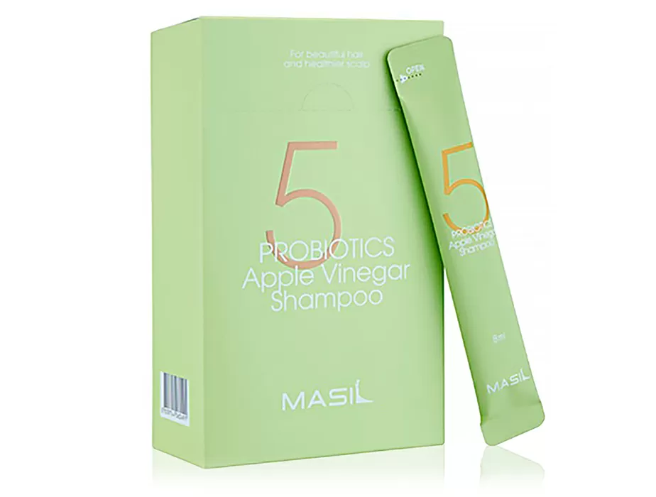 М'який бессульфатний шампунь з проботіками і яблучним оцтом Masil 5 Probiotics Apple Vinegar Shampoo 8 мл