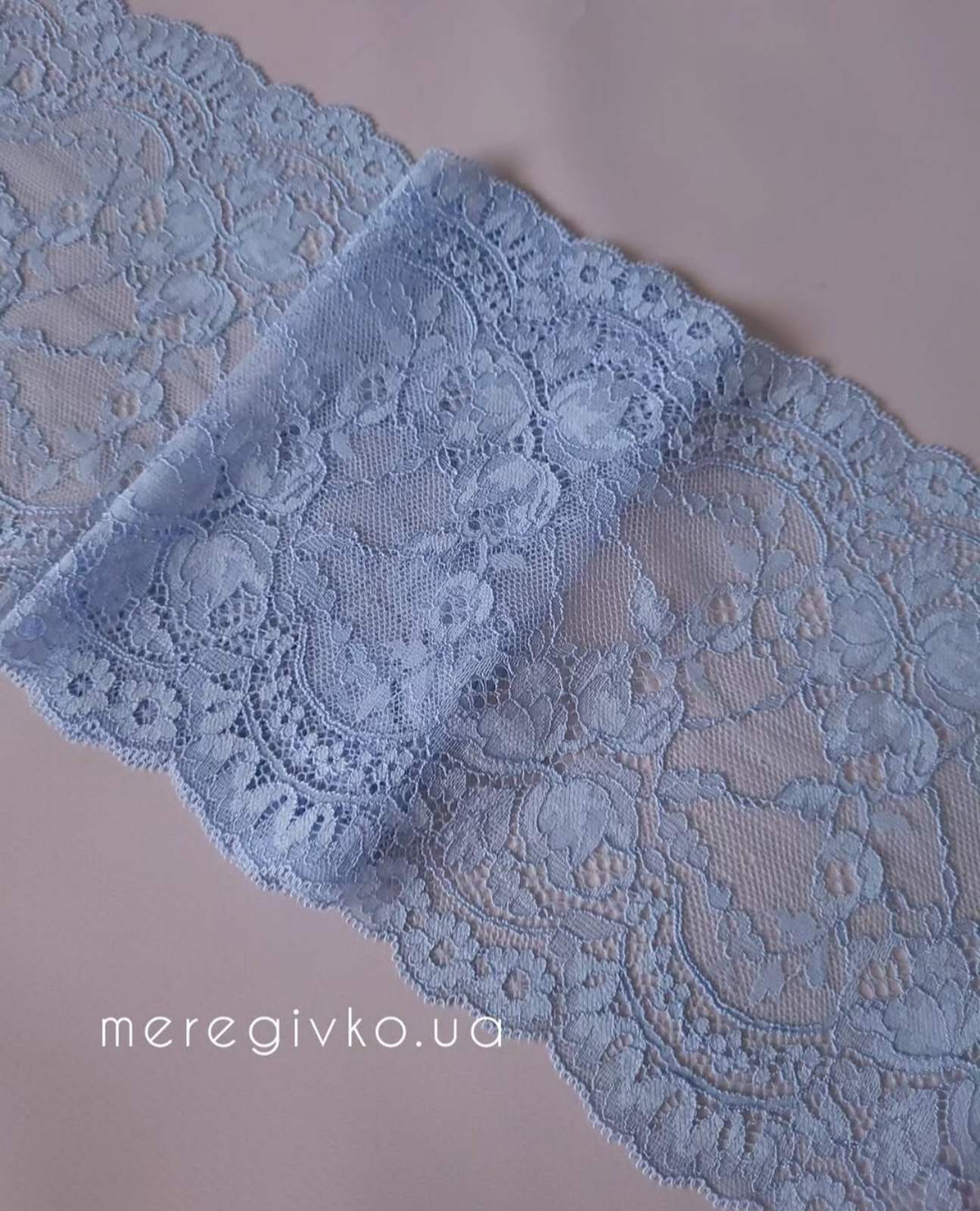 Еластичне мереживо "Sky blue"