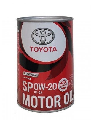 Моторна олива 0W20  Toyota Synthetic Motor Oil SP/GF6A,  (Japan), 1л.