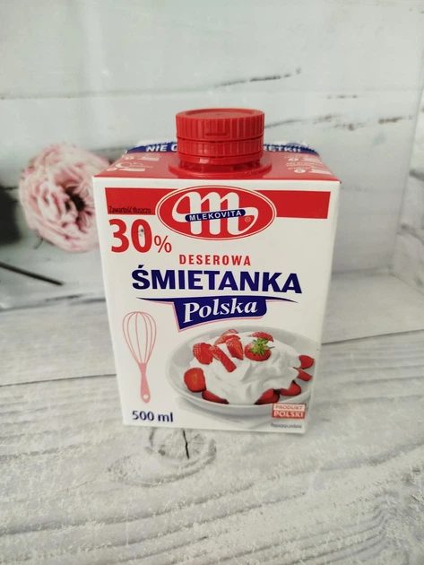 Вершки пастеризовані 30% MLEKOVITA 500 мл