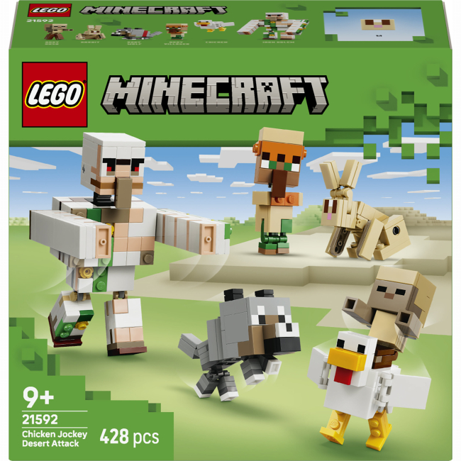 Конструктор Lego Minecraft Курячий Жокей: атака в пустелі (21592)