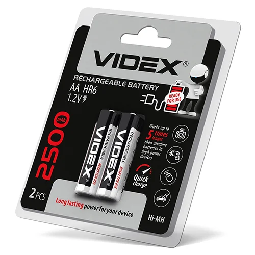 Акумулятор VIDEX 2500mAh AA Ni-MH