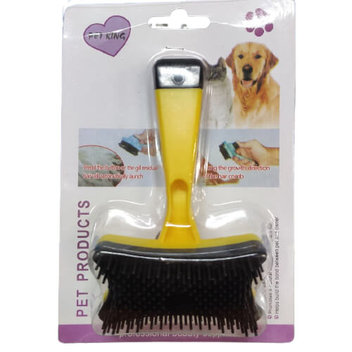 Пуходер пластик 146-2, 13*7,5 см з кнопкою для очищення