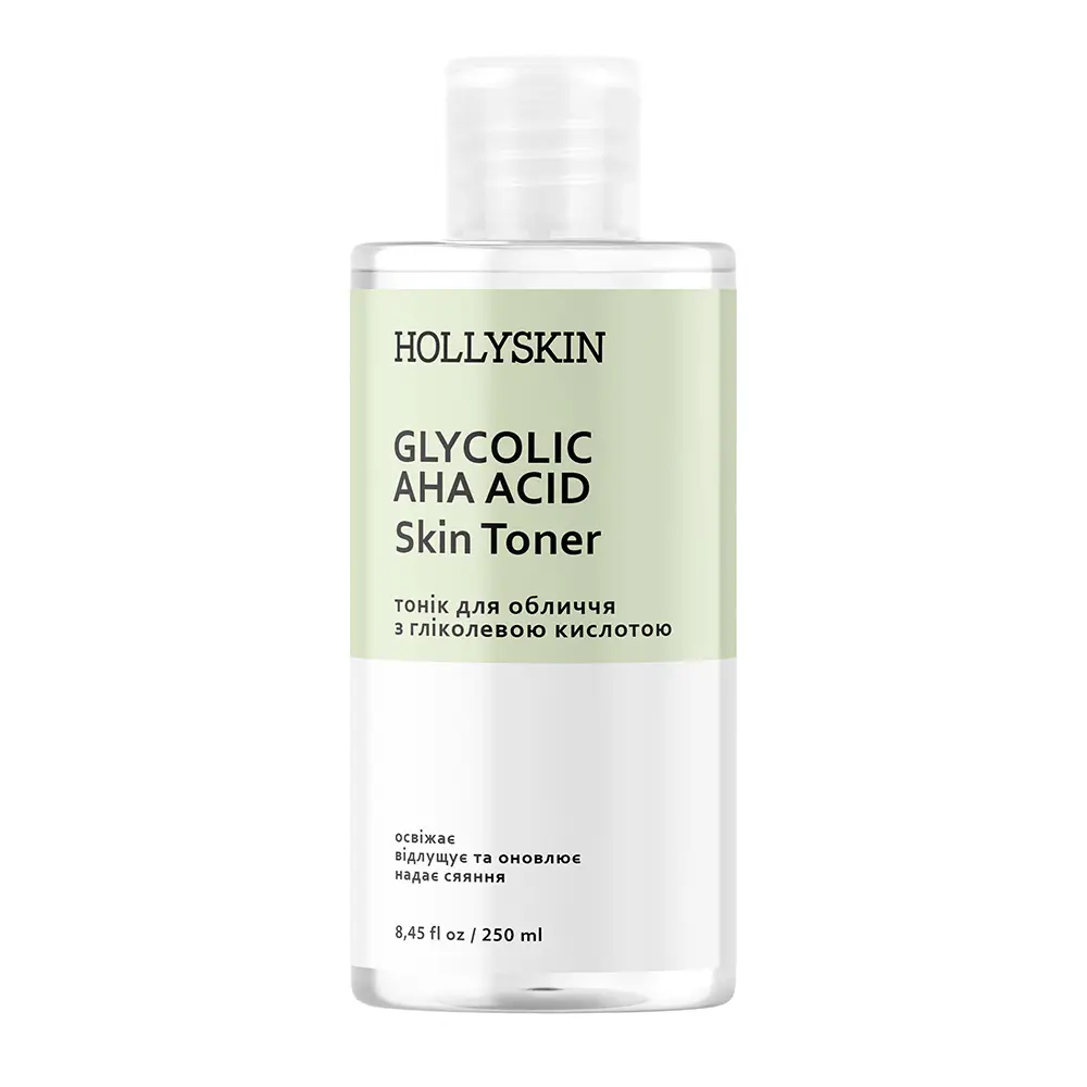 Тонік для обличчя HOLLYSKIN Glycolic AHA Acid Skin Toner