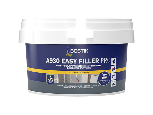 Шпаклівка для швів ГКЛ, ремонту тріщин BOSTIK A930 Easy Filler Pro
