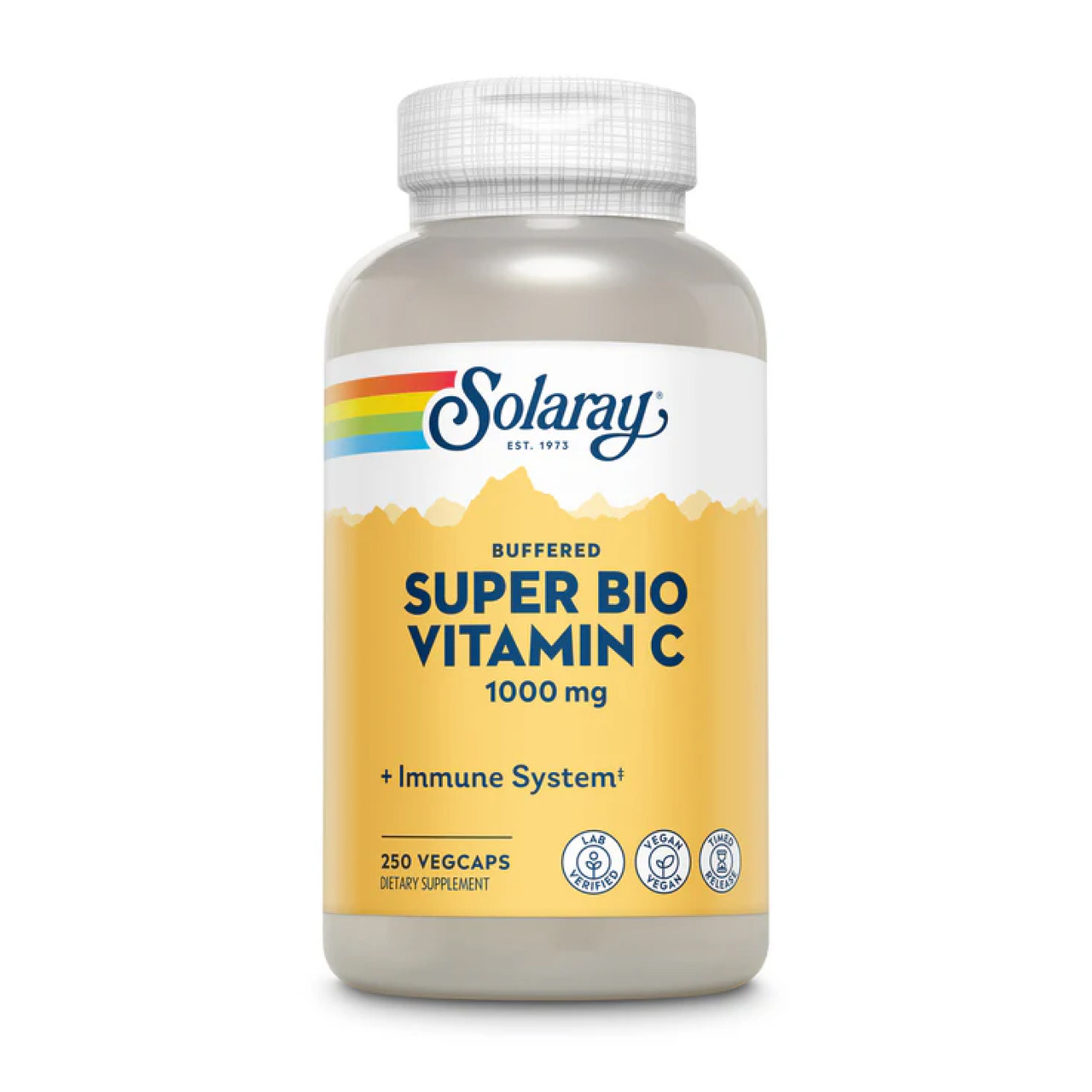 Буферизований вітамін С, Super Bio Vitamin C 1000mg - 250 vcaps