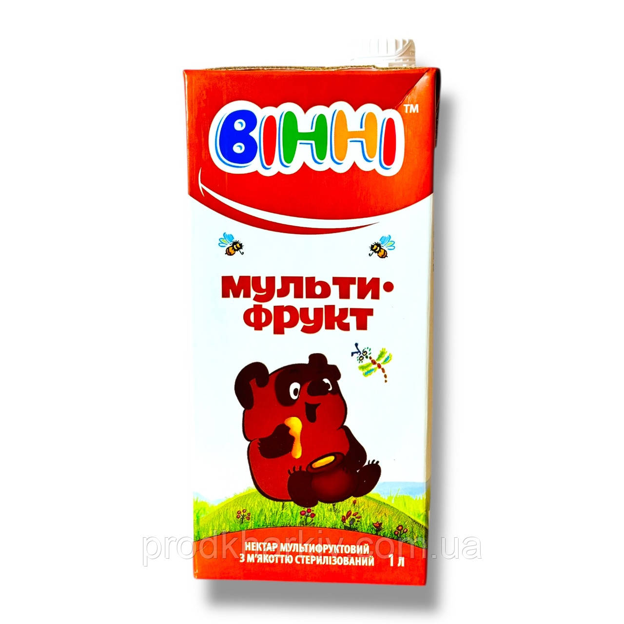 Нектар мультифруктовий «Вінні Play» з м'якоттю, 1000 мл (тетрапак)