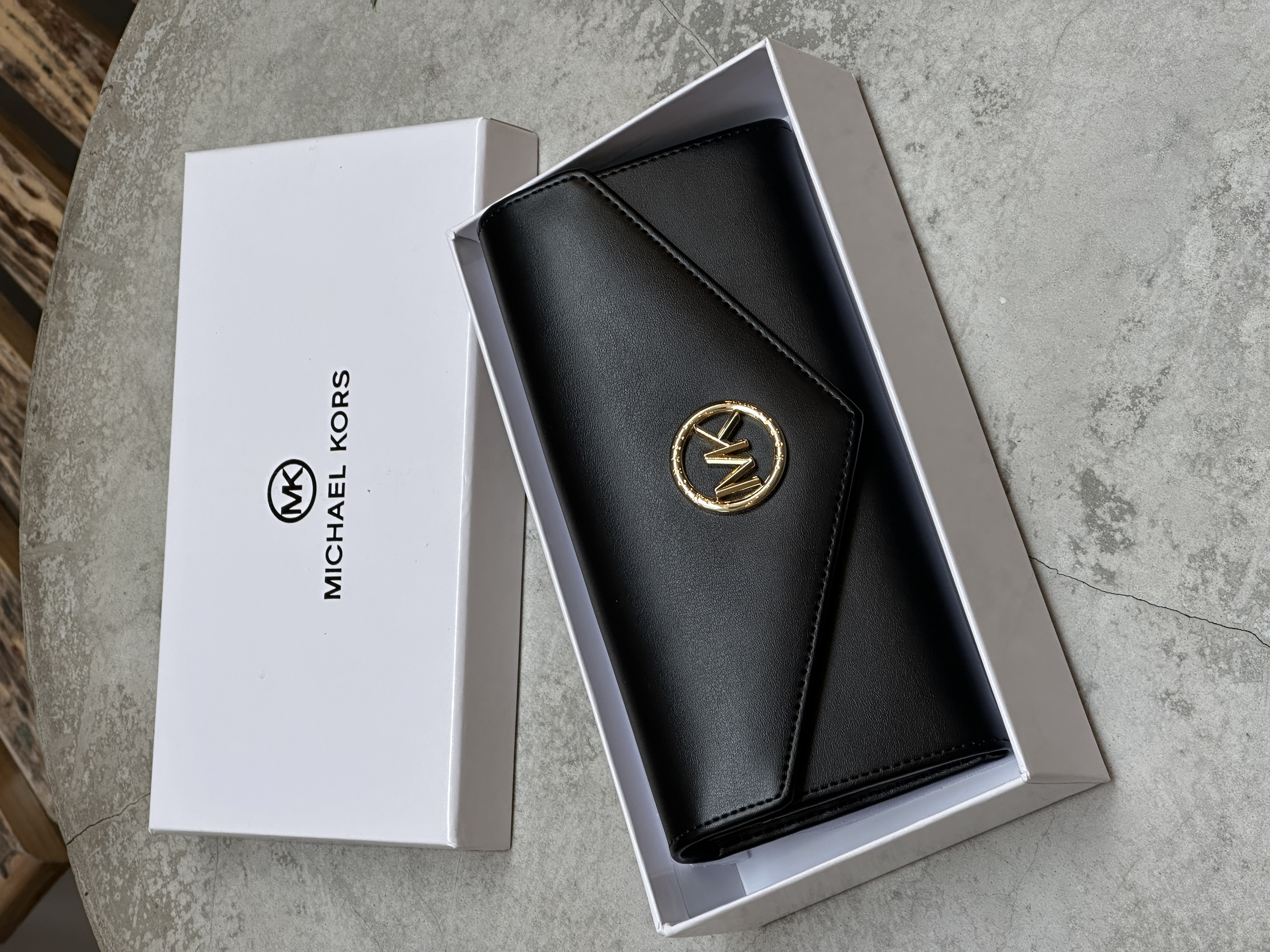 Michael Kors Large Wallet Black Smooth Skin