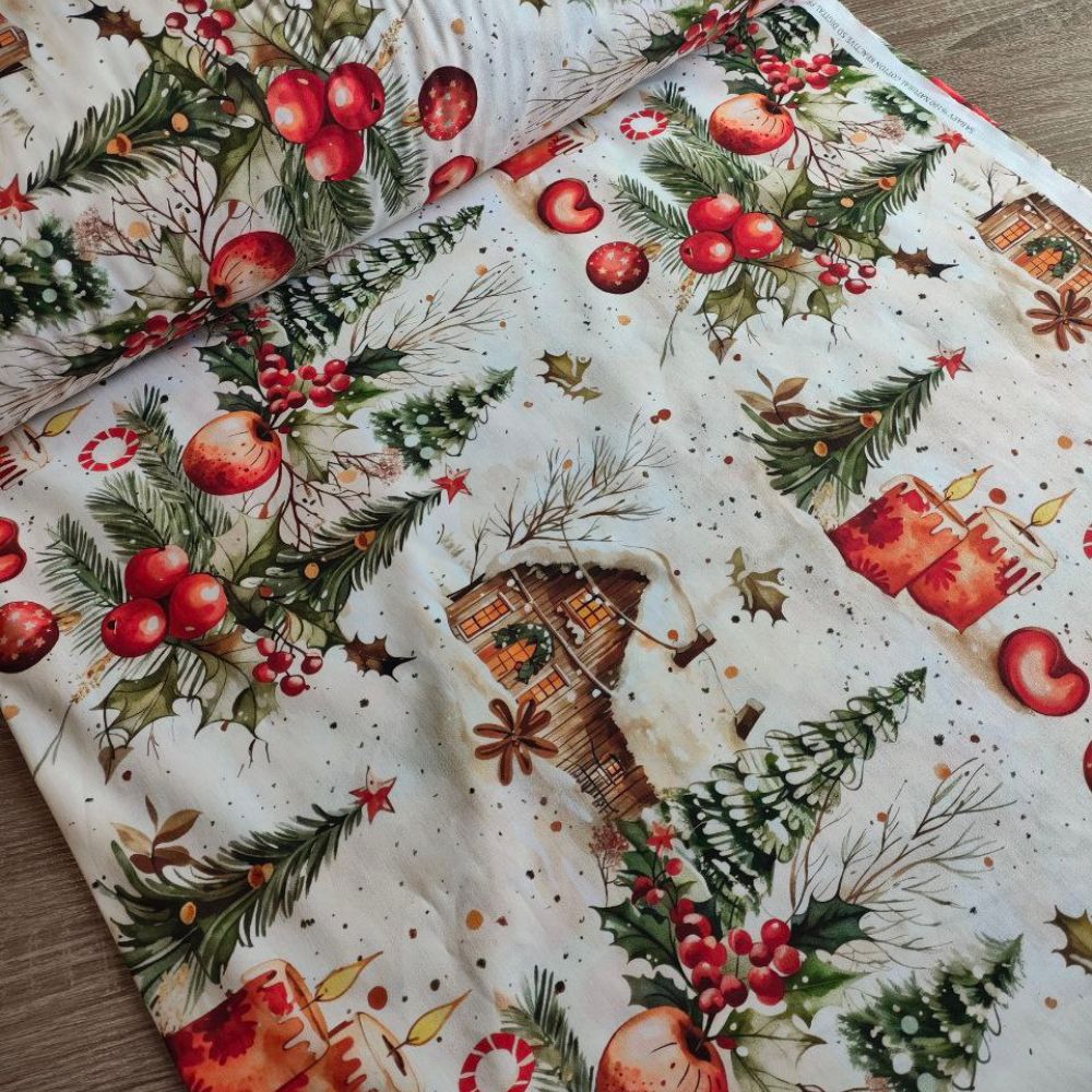 Тканина Ранфорс Digital print - Новорічна казка