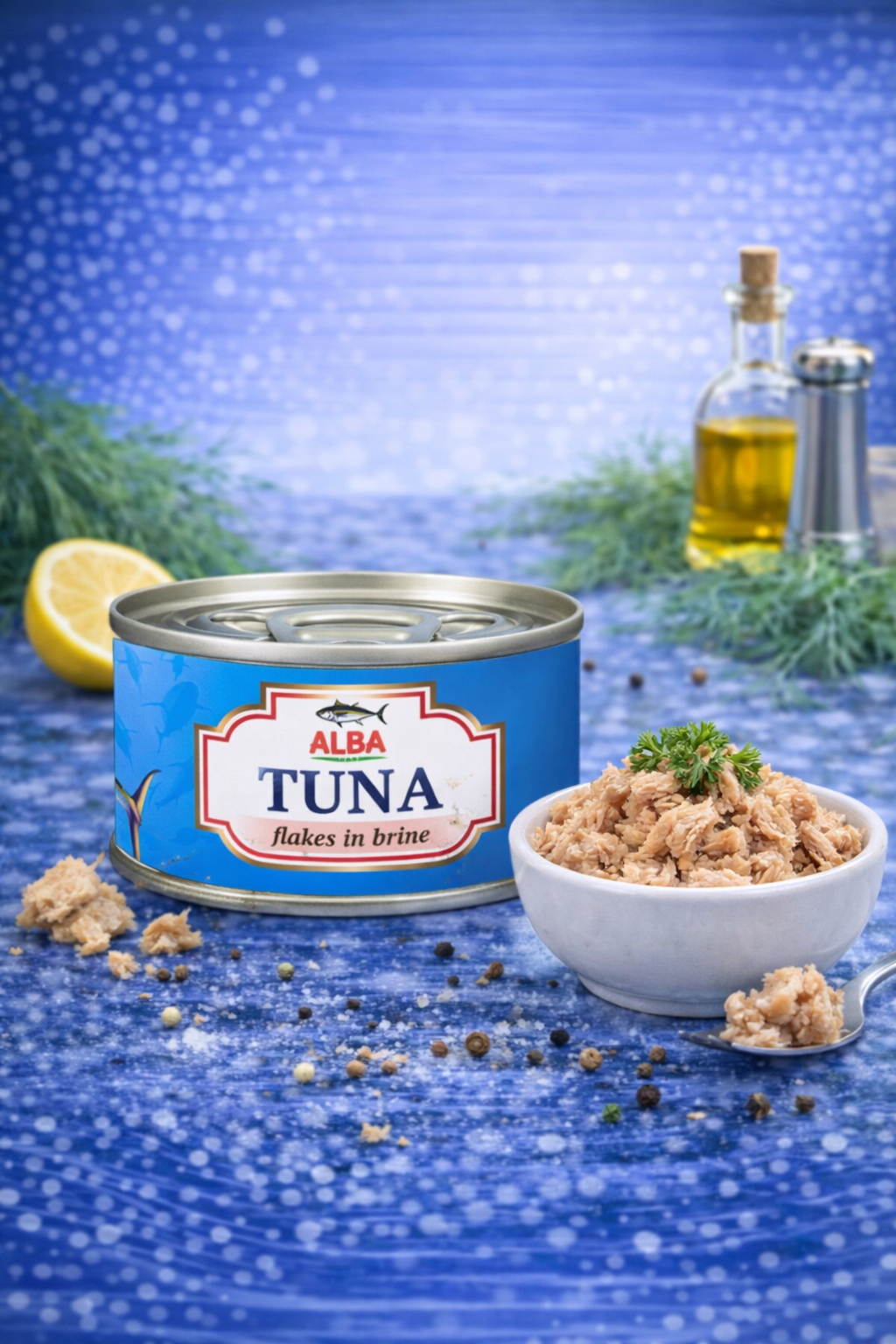 Тунець шматочками у власному соку "Alba food"