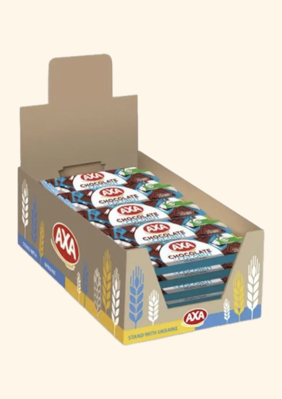 АХА Батончик з молочним шоколадом та кокосом 25г