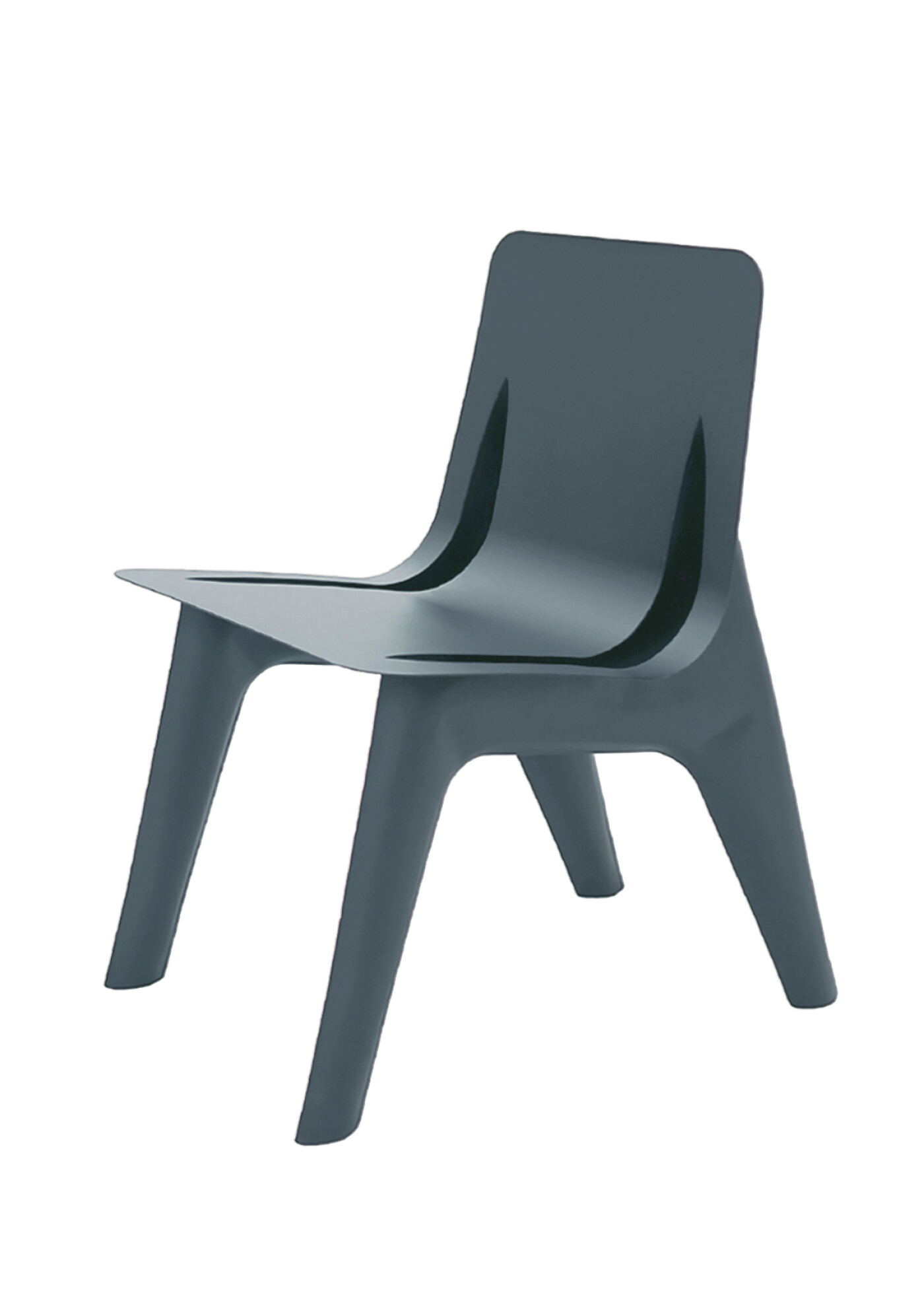 Стілець J-Chair No Leather Grey Blue Matt 5008