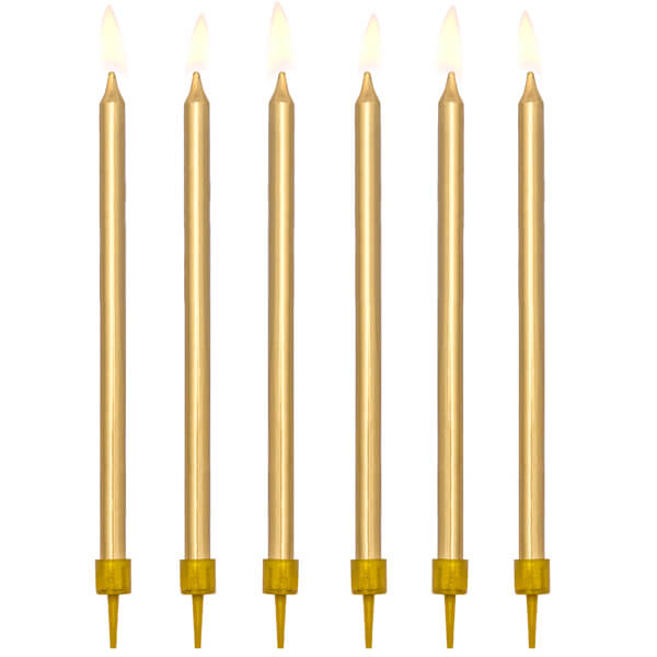 Свічки паличками золото 10шт