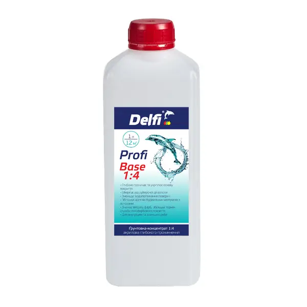 Грунтовка-концентрат 1:4 глибокого проникнення "Profi Base 1:4", TM "Delfi" - 2л