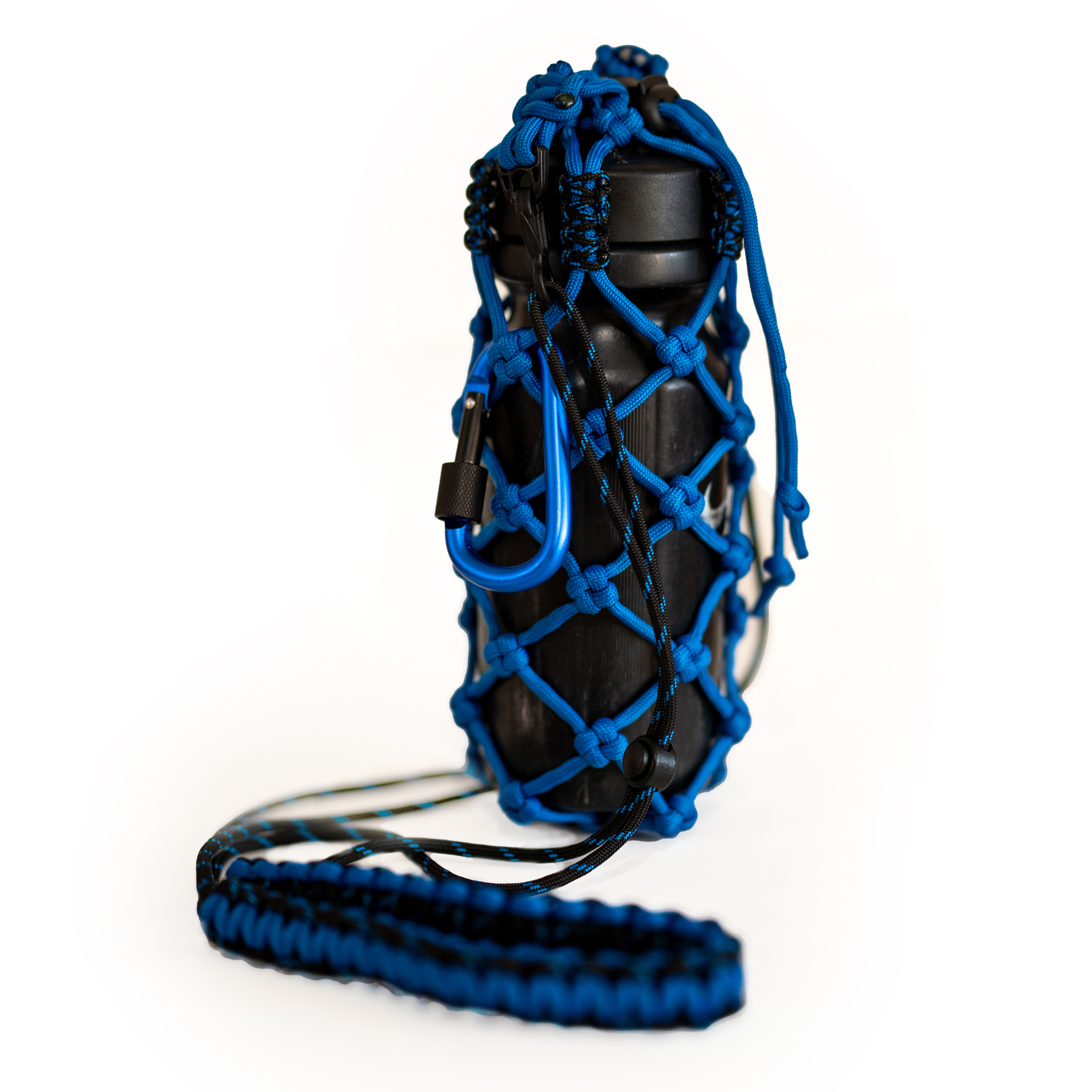 Cord Bottle Holder "Basic" Blue night