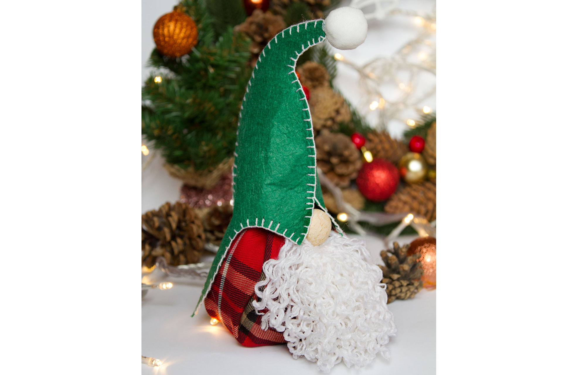 Гном різдвяний Зелений