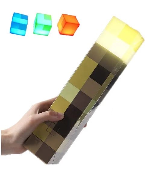 Світильник-смолоскип у стилі Minecraft