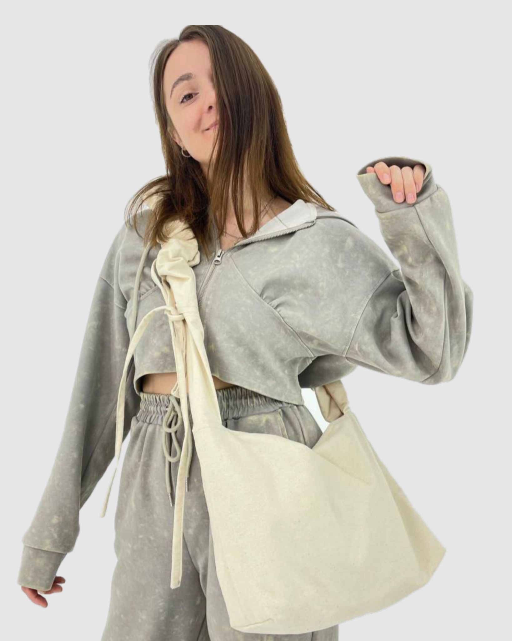 Crossbody бежевий