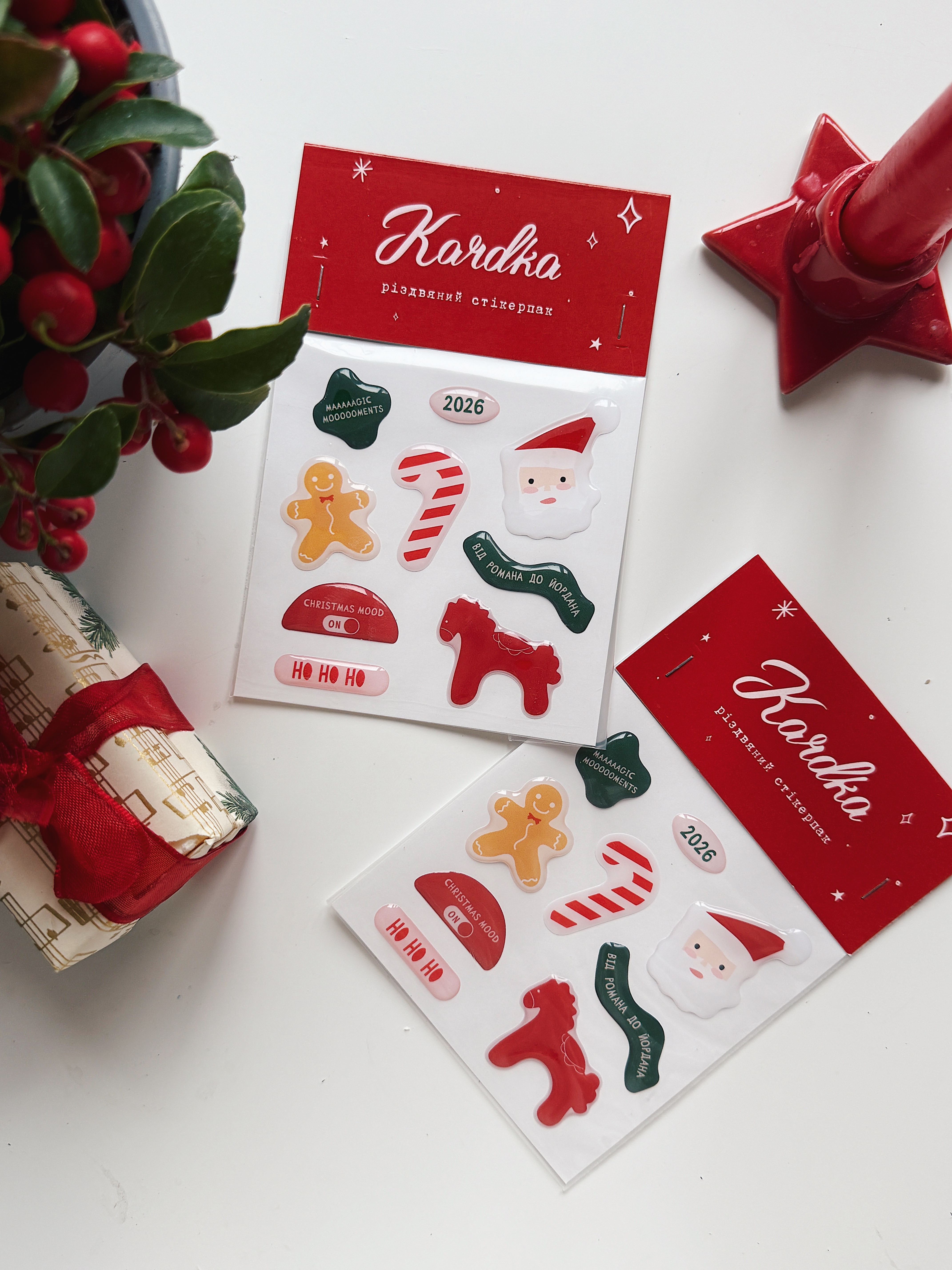 3D різдвяний стікерпак