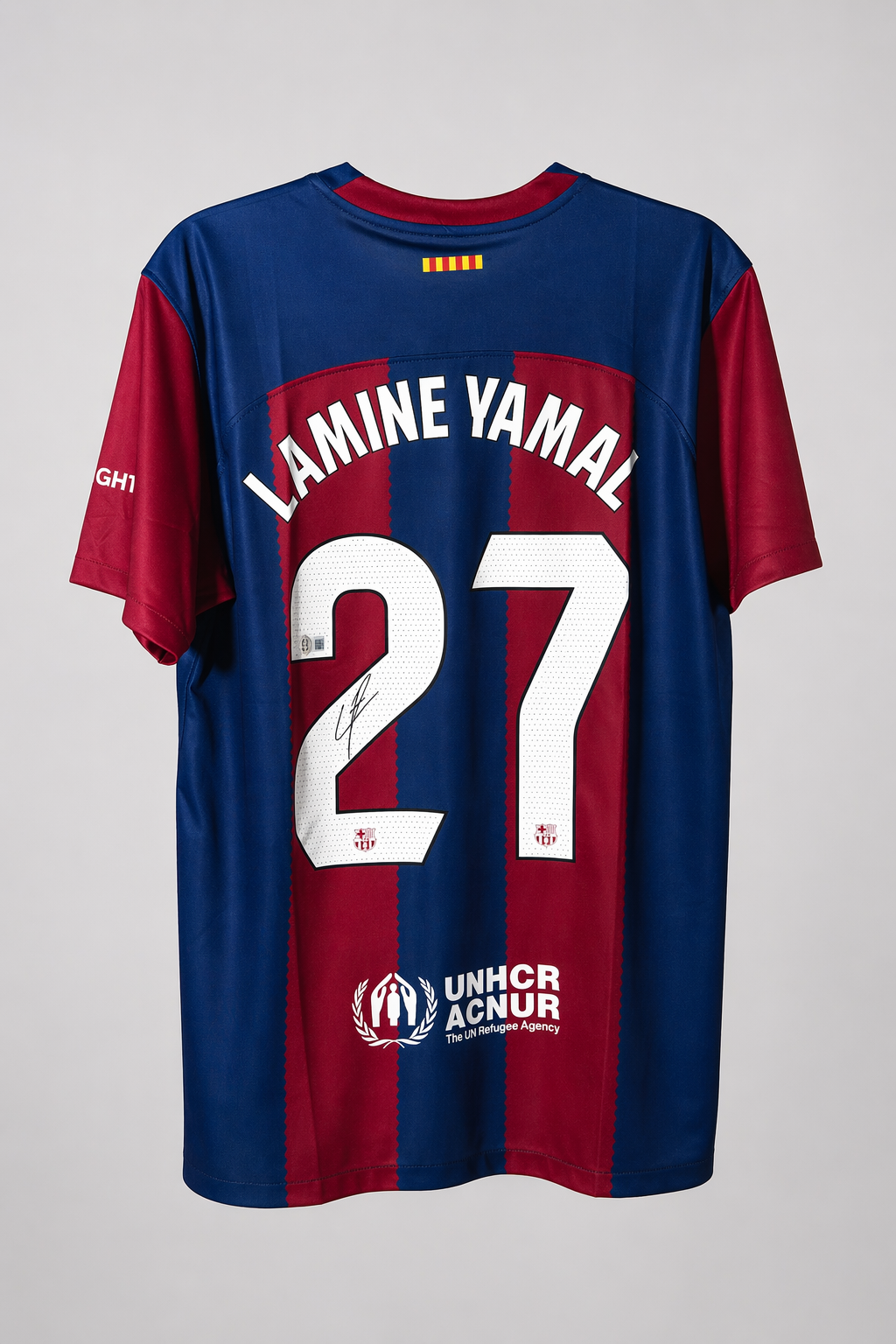 JERSEY LAMINE YAMAL BARCELONA CERTIFICADO BECKETT