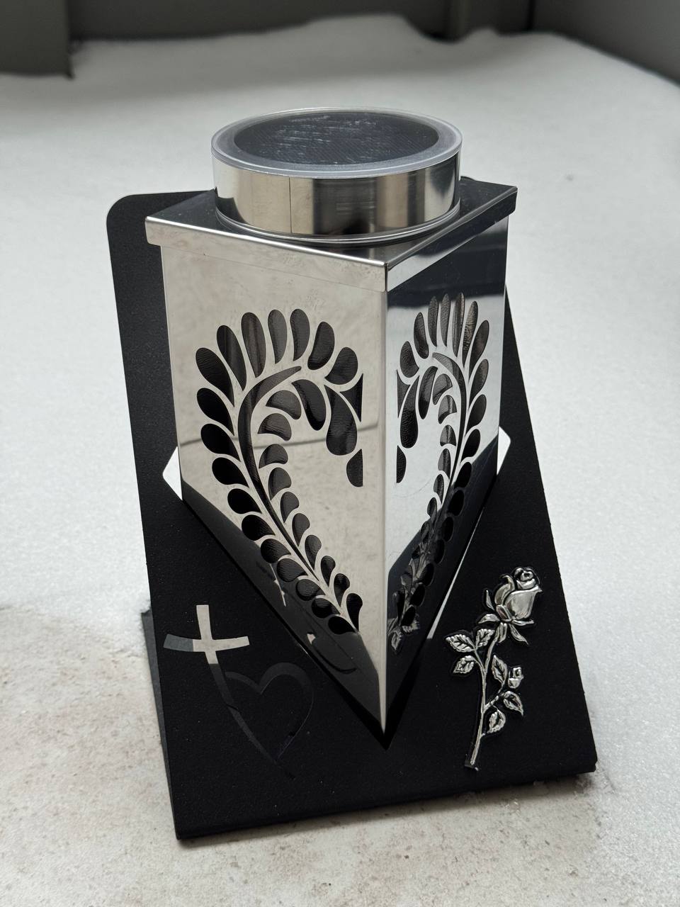 Лампадка "Серце" срібна