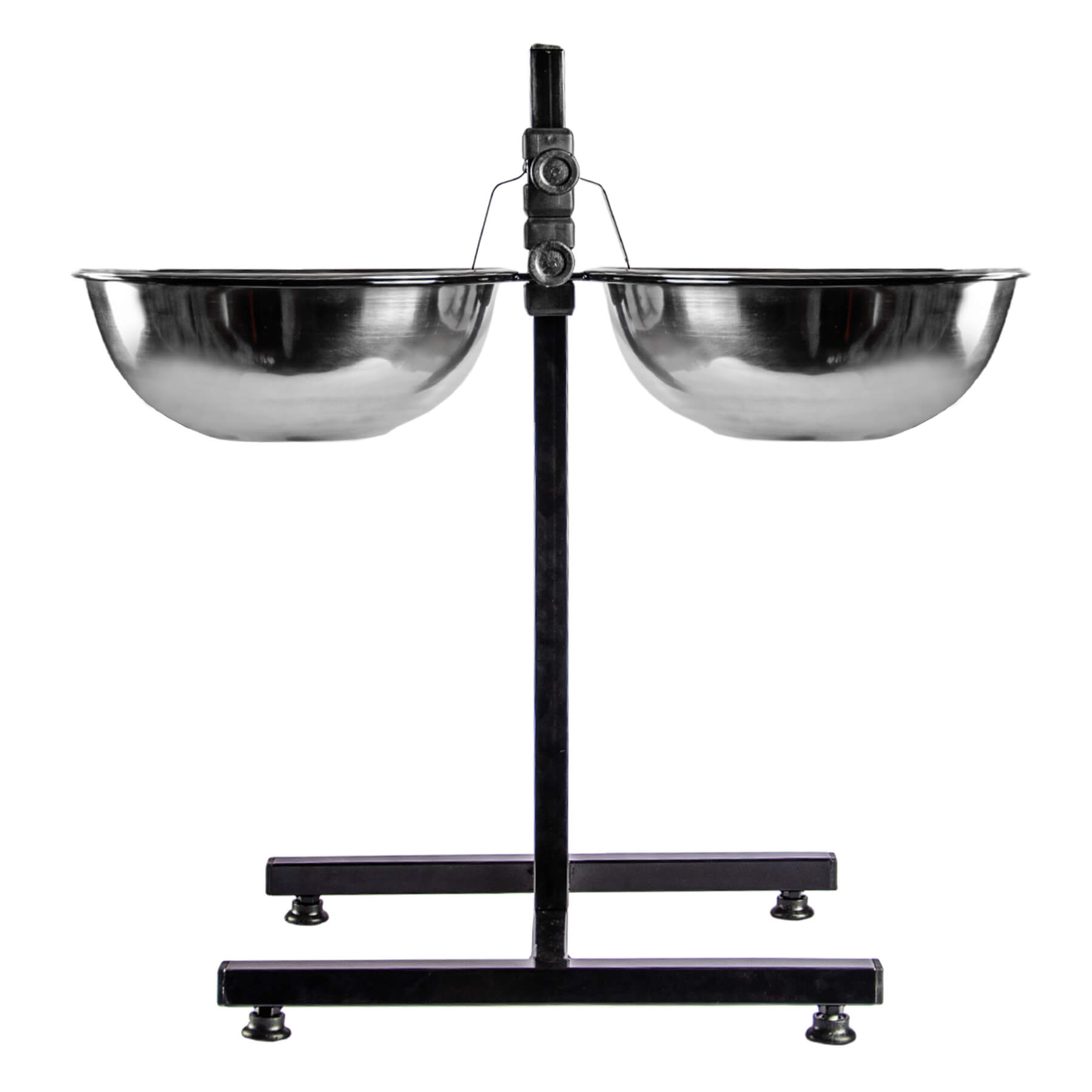 Підставка для собак 50см з мисками на 2,5л (метал/нерж.)