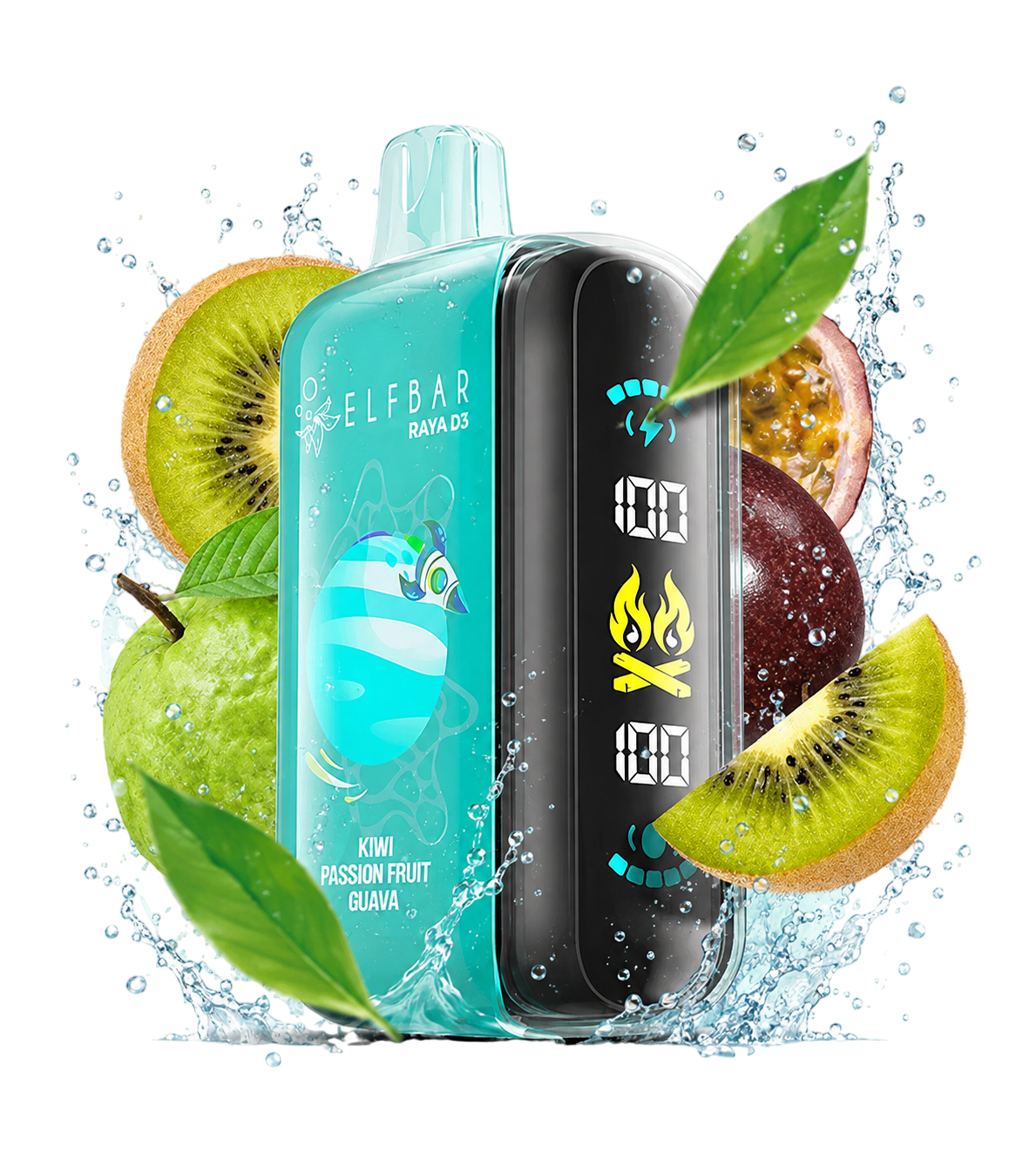 Ельф RAYA D3 25000 Kiwi Passion Fruit Guava (Ківі Маракуя Гуава)