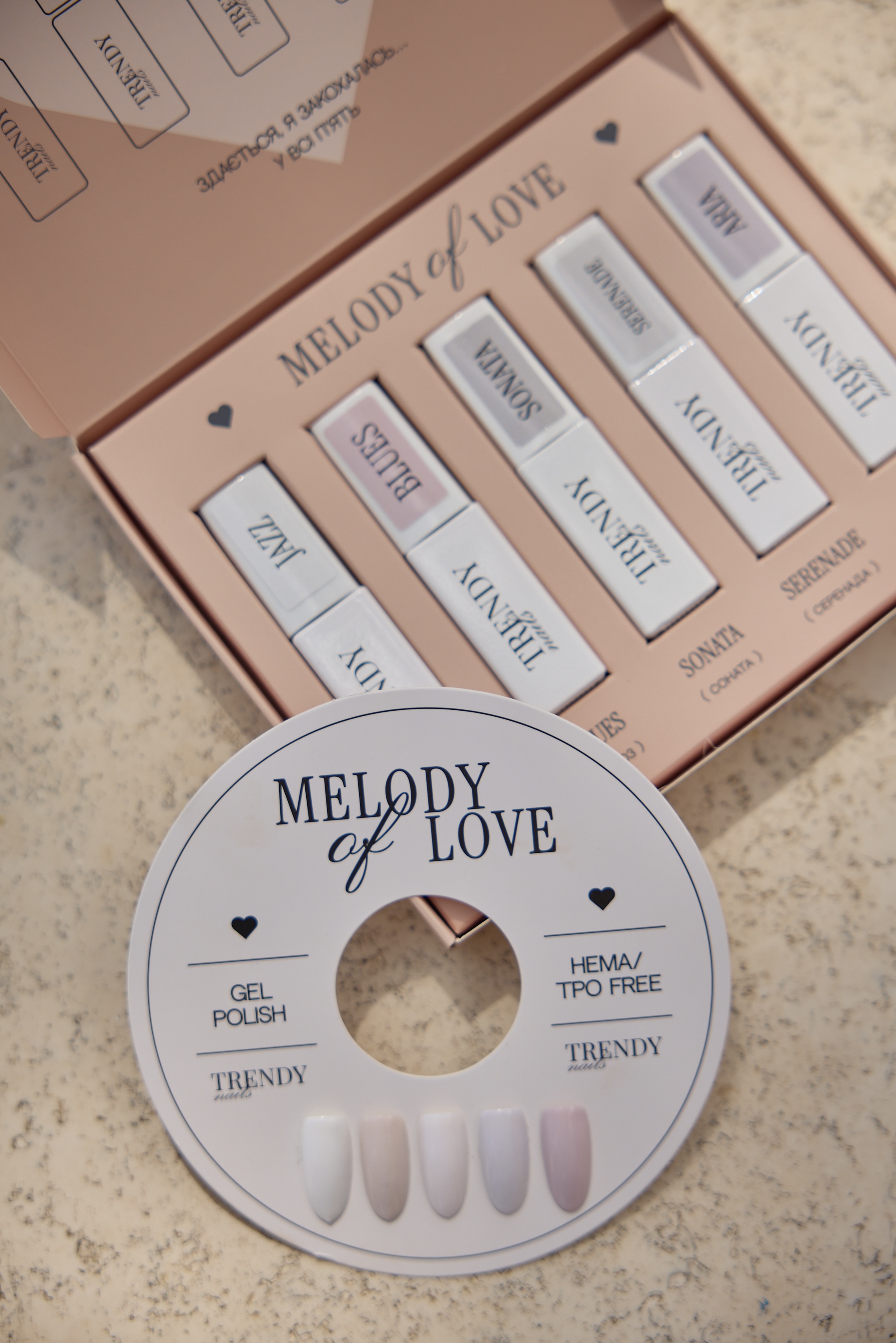Колекція гель лаків «MELODY» 8 ml