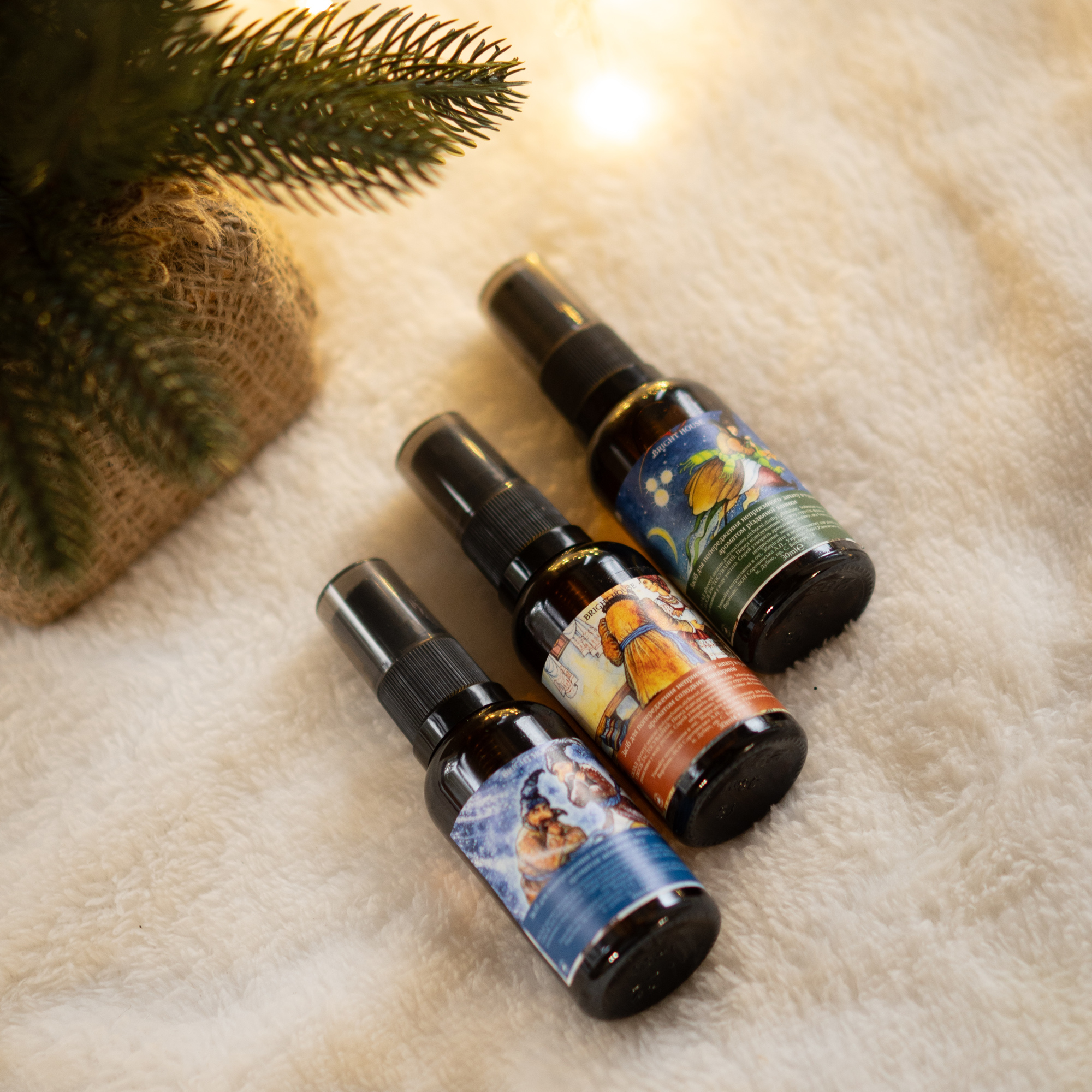 Набір спреїв для туалету з 3 шт "ЗИМОВИЙ"