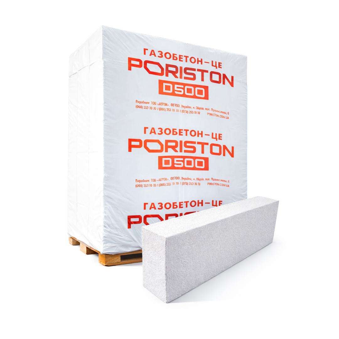 Газоблок PORISTON D400 300×200×610 мм