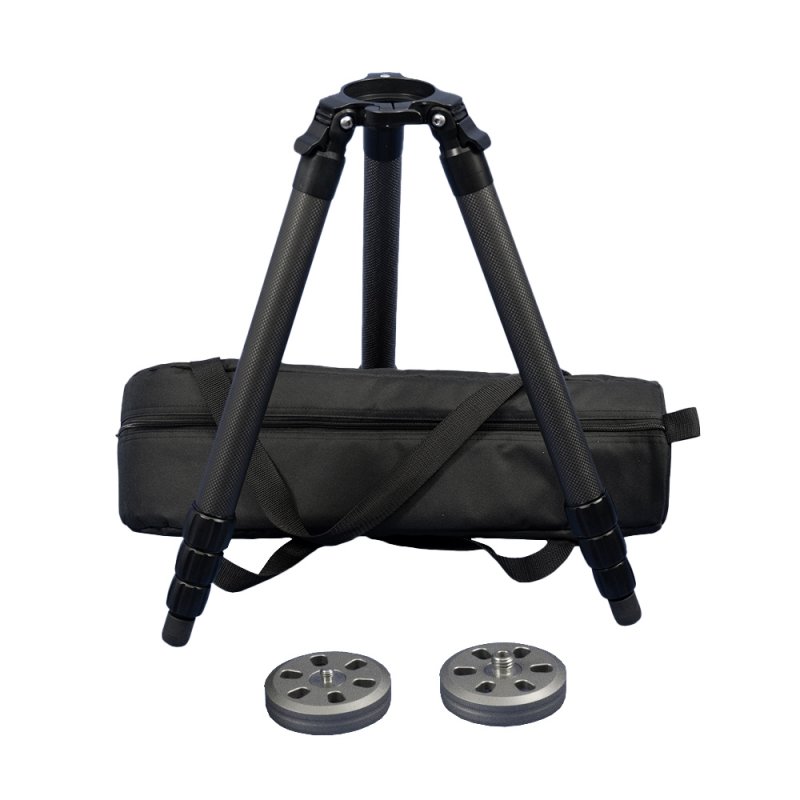 Robust carbon tripod with 3/8" and 5/8" adapter
