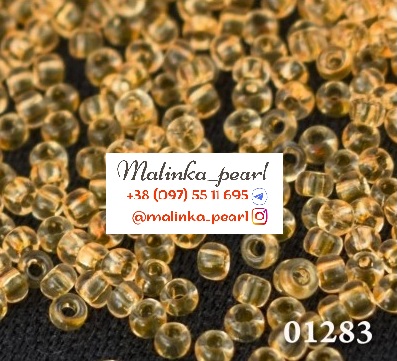 Бісер осіння листва, кристальний