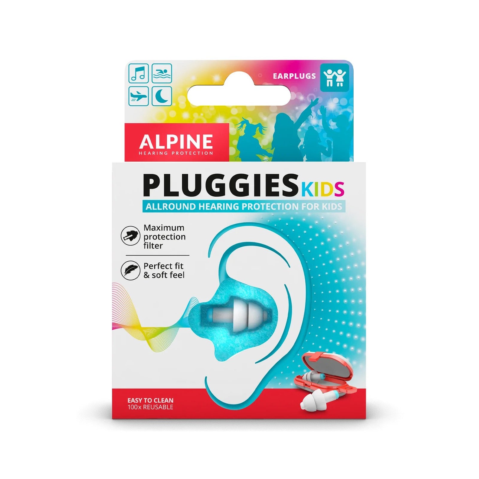 Універсальні багаторазові беруші для дітей Alpine Pluggies Kids