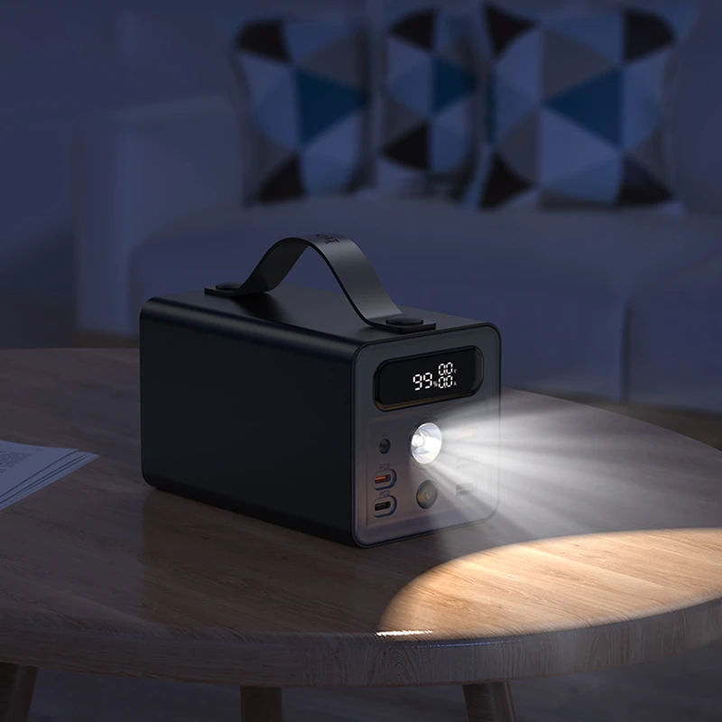 Потужний павербанк з функцією швидкої зарядки та ліхтариком "Power Bank Hoco J138 22.5W+PD20W+DC12V 60000 mAh"