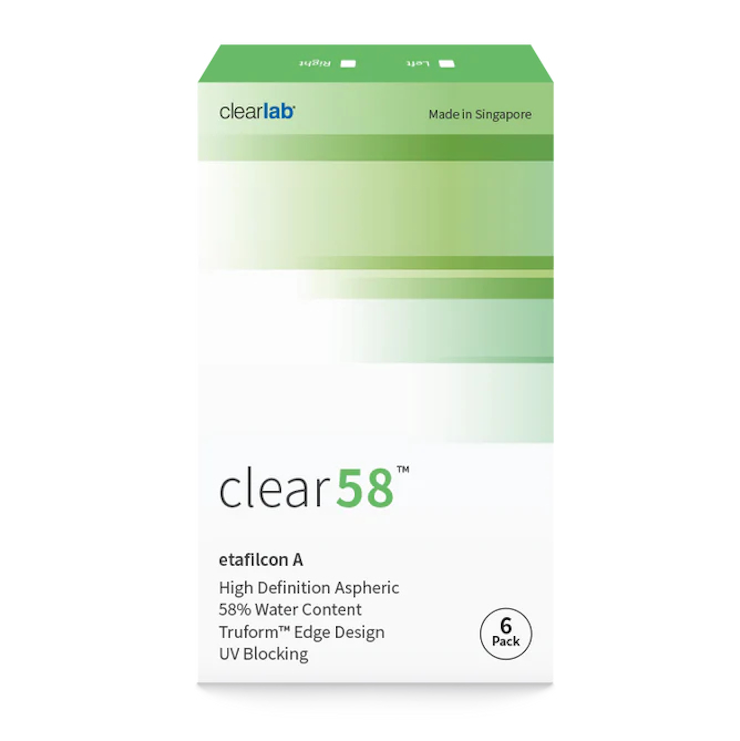 КОНТАКТНІ ЛІНЗИ ClearLab Clear 58 UV (6 бл./уп.)