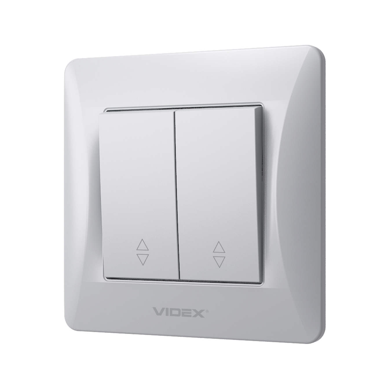 Вимикач двоклавішний прохідний VIDEX BINERA
