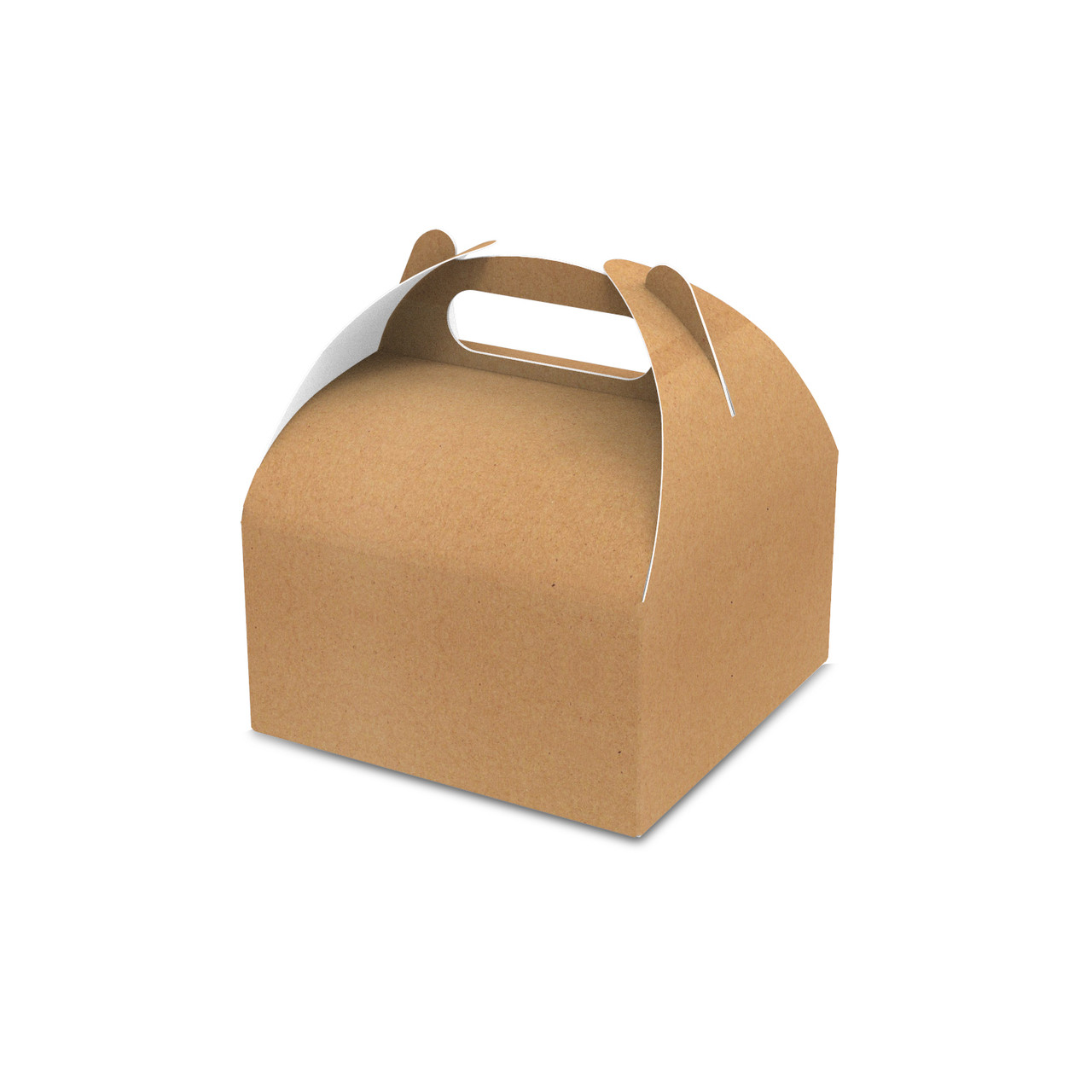 Подарункова бонбор'єрка, крафт, міні, 116х116х64 мм, 50 шт, 013300059