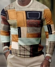 Men 3D Printed Pullover Long Sleeve T-Shirt | Fashion Pullover Shirt
